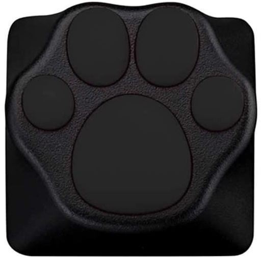 [20133385] ZOMO PLUS Kitty Paw ABS/Silicone Keycap (Black+Grey） - أكسسوار لوحة مفاتيح