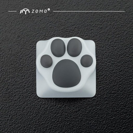 [20133357] ZOMO Plus Metal Kitty Paw (White + Grey) - أكسسوار لوحة مفاتيح