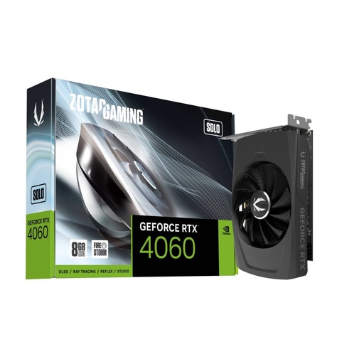 [1024418406/ZT-D40600G-10L] Zotac Gaming GeForce RTX 4060 8GB SOLO GDDR6 Graphics Card ZT-D40600G-10L - كرت الشاشة