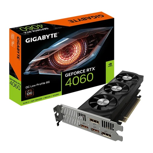 [1024425886] Gigabyte GeForce RTX 4060 Low Profile OC 8GB GDDR6 Graphics Card -  كرت الشاشة