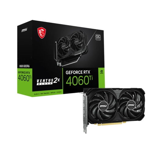 [1024526150] MSI GeForce RTX 4060 Ti Ventus 2X E1 8G OC GDDR6 Graphics Card - كرت شاشة
